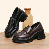 Toleet Platform  Leather Shoes