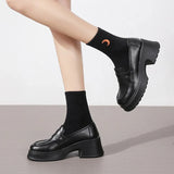 Toleet Platform  Leather Shoes