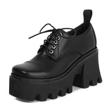 Toleet Silver Platform School Shoes