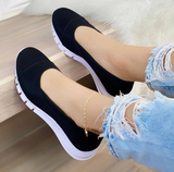 Ladies Handmade Solid Color Women Shoes Classic Casual Flat Heel Shoes Comfortable Non-slip Fashion Sneakers Vstacam