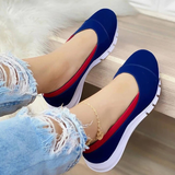 Ladies Handmade Solid Color Women Shoes Classic Casual Flat Heel Shoes Comfortable Non-slip Fashion Sneakers Vstacam