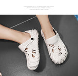 Vstacam  2022 Summer Unisex Heren Fashion EVA Sandals Round Toe Soft Thick Sole Hollow Beach Bubble Pumps Bathroom Outdoor Garden Shoes Vstacam