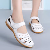 Vstacam Back to School Women Sandals Leather Comfortable Beach Outdoor Women Shoes 2023 New Fashion Ladies Casual Outdoor Female Sneakers Large Size Vstacam