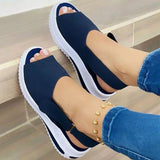 Women Sandals 2022 Heels Sandals Peep Top Summer Shoes Women Platform Sandals Soft Wedges Shoes Sandalias Mujer Casual Footwear Vstacam