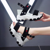 Vstacam  Platform Sandals Women 2022 New Summer Chunky High Heels Female Wedges Shoes For Women Fish Toe Red Sandalia Feminina Vstacam