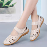 Vstacam Back to School Women Sandals Leather Comfortable Beach Outdoor Women Shoes 2023 New Fashion Ladies Casual Outdoor Female Sneakers Large Size Vstacam