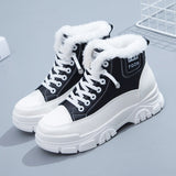 Vstacam Snow Boots Women's Winter 2023 New Plus Velvet Thick Cotton Shoes Thick-soled Sneaker Platform High Top Causal Short Ankle Boots Vstacam