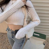 Vstacam Autumn outfits Heart Shape Hollow Out Sweaters Casual Streetwear Sweet Sexy Knitted Tops 2023 Women Y2k Winter Women Clothing Cropped Sweater Vstacam