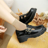 Vstacam 2023 Japanese Literary Retro Lolita Women Pumps Mary Janes Shoes Round Toe Student Girl Platform T-Strap Buckle Bullock Shoes Vstacam