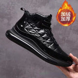 AB Men's Shoes Autumn Winter New Fleece-Lined Casual Sports Dad Shoe High-Top Board Shoe All-Matching Fashionable Sports Shoes Vstacam