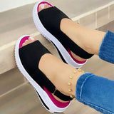 Women Sandals 2022 Heels Sandals Peep Top Summer Shoes Women Platform Sandals Soft Wedges Shoes Sandalias Mujer Casual Footwear Vstacam