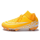 High-Top Long Spike Men's Soccer Shoes Teens Ultralight Training Football Sneakers Unisex Non-Slip Outdoor Soccer Cleats Boots Vstacam