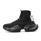 Super Light Breathable Sock Sneakers High-Top Fashion Sports Men Shoes Slip-On Chunky Daddy Shoes High Quality Non-Slip Platform Vstacam