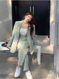 Toleet Spring Autumn Women's Blazer Suit Office Ladies Elegant Solid Pantsuit Female Casual Work Wear 2 Piece Set Clothes