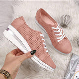 Hot 2022 Autumn Spring Wedges Women Shoes Heels Black Blue Pink Brown Light Office Shoe Casual Women Pumps Zapatos Mujer Vstacam