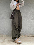 Vstacam 2023 Y2k Baggy Cargo Pants Women Pocket Straight Pant Low Waist Casual Trouser Sweatpant Street Fashion Vintage Gary Vstacam