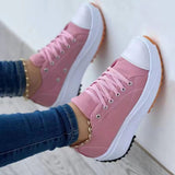 Vstacam  Sneakers Women Shoes 2022 Pattern Canvas Shoe Casual Women Sport Shoes Flat Lace-Up Adult Zapatillas Mujer Chaussure Femme Vstacam