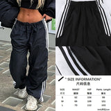 Vstacam 2023 Gray Street Fashion Casual Straight Pants Women Summer Retro Low Waist Sweatpant Trousers Cargo Pant Baggy Vstacam