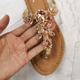 2022 New Sandals Women Gladiator Summer Shoes Diamond Buckle Fashion Female Sandal Roman Rhinestones Flat Woman's Casual Shoes Vstacam