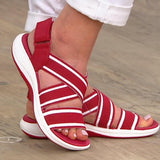 2022 Summer Casual Women's Sandals New Platform Shoes Open Toe Wedges Soft Ladies Shoes Outdoor Anti-slip Sandals Plus Size Vstacam